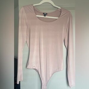 Express Blush Long Sleeve Bodysuit